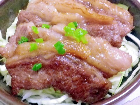 牛カルビの柚子味噌丼